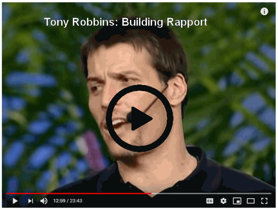 Tony Robbins Building Rapport