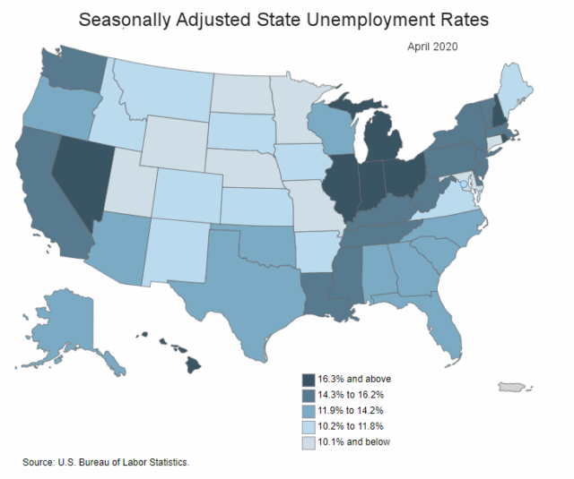 Unemployment Rate by State April 2020 - UnemploymentData.com